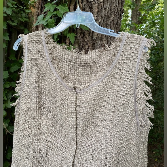 Rare Magnolia Pearl Hand Loomed Silk w Cotton Top - Picture 2 of 12